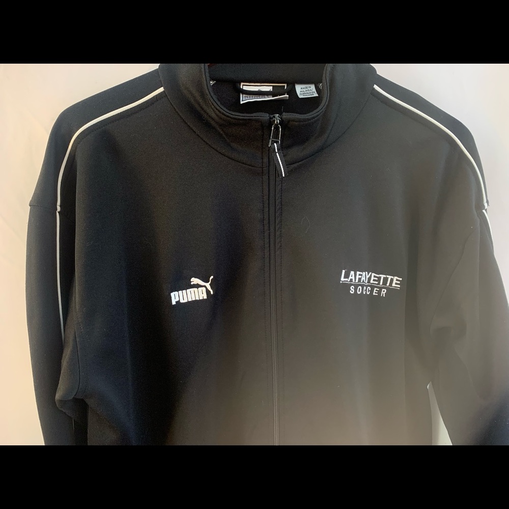 Puma Jacket Track Full Zip Lafayette Soccer Black Mens Size L Large - Picture 2 of 6
